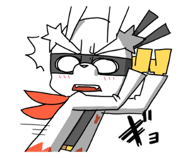 Hero rabbit! sticker #11133105