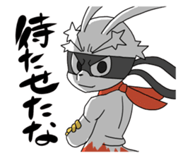 Hero rabbit! sticker #11133109