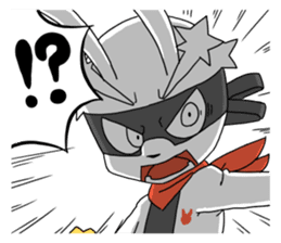 Hero rabbit! sticker #11133114