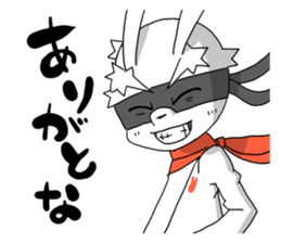 Hero rabbit! sticker #11133115