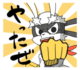 Hero rabbit! sticker #11133119