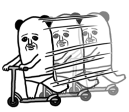 panda ossan 3 sticker #11134249