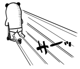 panda ossan 3 sticker #11134250