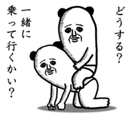 panda ossan 3 sticker #11134285