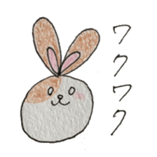 Omochi-rabbits sticker #11136128