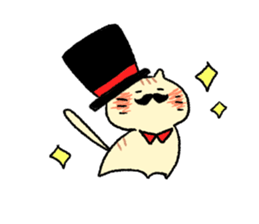 Cap Animals Stamps sticker #11136540