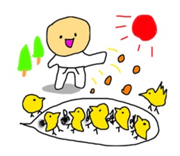 The speech balloons KARATE sticker #11136545