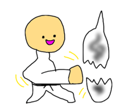 The speech balloons KARATE sticker #11136547