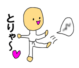 The speech balloons KARATE sticker #11136553