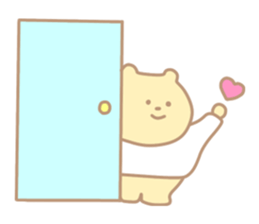 The cute bear which put on a T-shirt. sticker #11136852