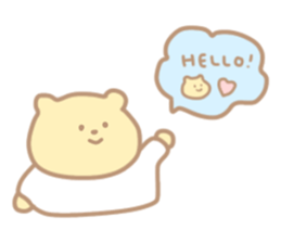 The cute bear which put on a T-shirt. sticker #11136856