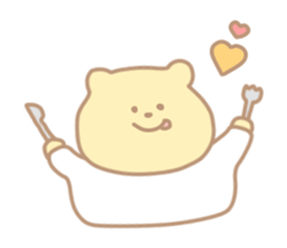 The cute bear which put on a T-shirt. sticker #11136864