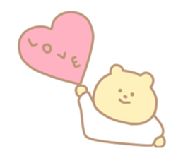 The cute bear which put on a T-shirt. sticker #11136866