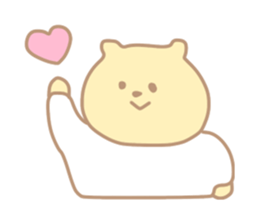 The cute bear which put on a T-shirt. sticker #11136868