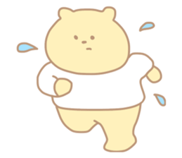 The cute bear which put on a T-shirt. sticker #11136874