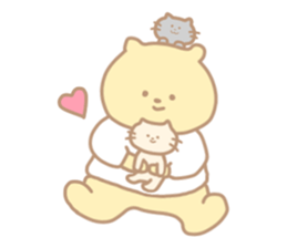 The cute bear which put on a T-shirt. sticker #11136877