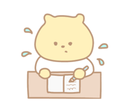 The cute bear which put on a T-shirt. sticker #11136878