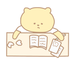 The cute bear which put on a T-shirt. sticker #11136879