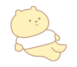 The cute bear which put on a T-shirt. sticker #11136881