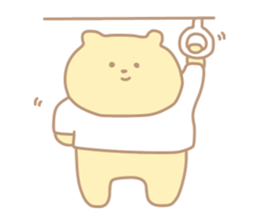 The cute bear which put on a T-shirt. sticker #11136883