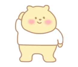 The cute bear which put on a T-shirt. sticker #11136884