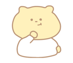 The cute bear which put on a T-shirt. sticker #11136887