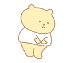 The cute bear which put on a T-shirt. sticker #11136891