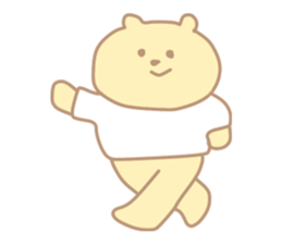 The cute bear which put on a T-shirt. sticker #11136892