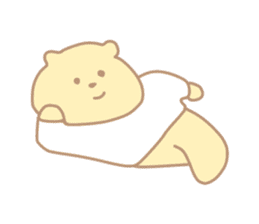 The cute bear which put on a T-shirt. sticker #11136893