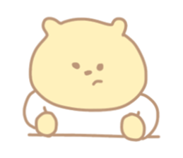 The cute bear which put on a T-shirt. sticker #11136894