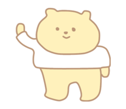 The cute bear which put on a T-shirt. sticker #11136896