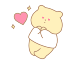 The cute bear which put on a T-shirt. sticker #11136900