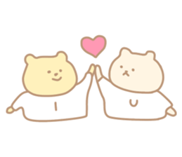 The cute bear which put on a T-shirt. sticker #11136901