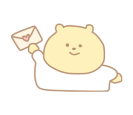 The cute bear which put on a T-shirt. sticker #11136902