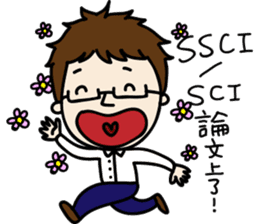 Professor's daily life sticker #11137096