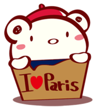 The Bear in Paris sticker #11137569