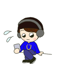 party people DJ boy2  English version sticker #11137728