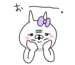 rabbit girl usapun4 sticker #11138064