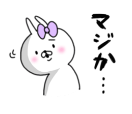 rabbit girl usapun4 sticker #11138066