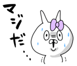 rabbit girl usapun4 sticker #11138067