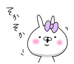 rabbit girl usapun4 sticker #11138068