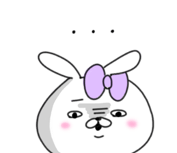rabbit girl usapun4 sticker #11138069