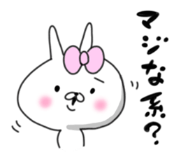 rabbit girl usapun4 sticker #11138074
