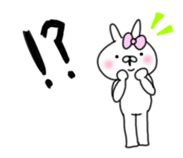 rabbit girl usapun4 sticker #11138077