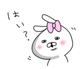 rabbit girl usapun4 sticker #11138079