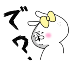 rabbit girl usapun4 sticker #11138080
