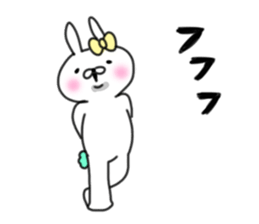 rabbit girl usapun4 sticker #11138085