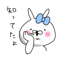 rabbit girl usapun4 sticker #11138088