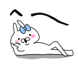 rabbit girl usapun4 sticker #11138090