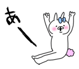 rabbit girl usapun4 sticker #11138092